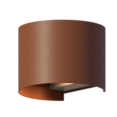 Aplique de pared UP & DOWN exterior oval CALEX 7001000400 Óxido