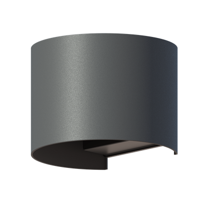 Aplique de pared UP & DOWN exterior oval CALEX 7001000500 Gris