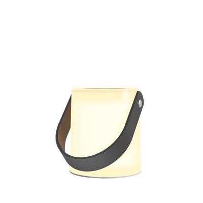 Lámpara de sobremesa redonda portátil a pilas CALEX 4001000600 Negro