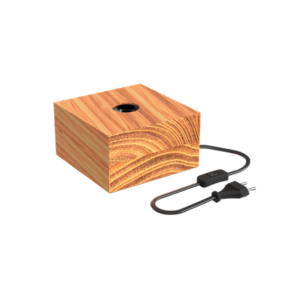 Lámpara de sobremesa cuadrada E27 CALEX 3001001800 Madera