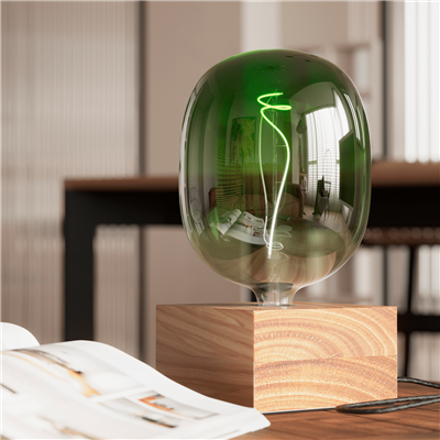 Lámpara de sobremesa cuadrada E27 CALEX 3001001800 Madera