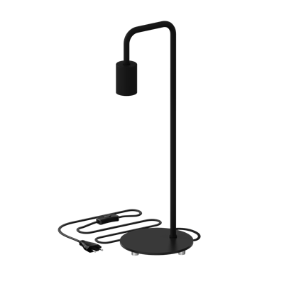 Lámpara de sobremesa U-LINE E27 altura 53cm CALEX 941100 Negra