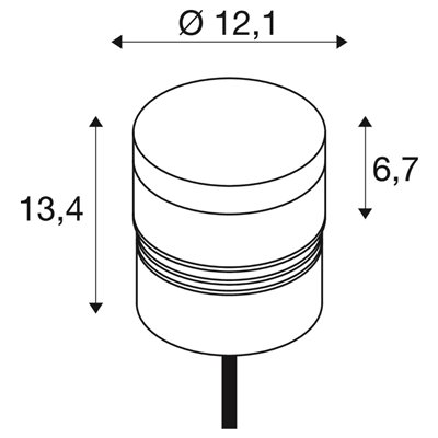 Cabezal de luminaria M-POL S Polehead 360º 10W 750lm 2700K DALI SLV 1007233 Antracita