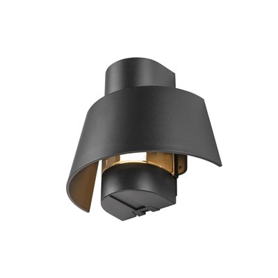 Aplique exterior PHOTONI E27 1x13W cónica SLV 1007585 Negro