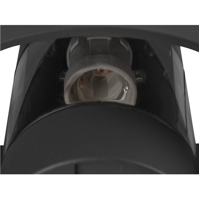 Aplique exterior PHOTONI E27 1x13W cónica SLV 1007585 Negro