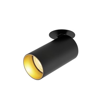 Foco empotrable KAMI 1x10W GU10 SLV 1007741 Negro/Dorado