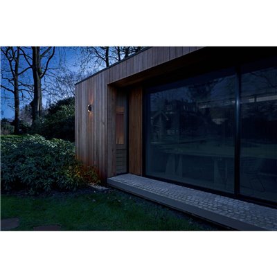 Aplique pared MODELA up/down 2700K PHASE SLV 1007807 Negro/Dorado