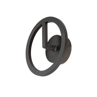 Aplique exterior Q-RING WL IP65 3000K SLV 1007918 Negro