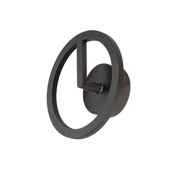 Aplique exterior Q-RING WL IP65 3000K SLV 1007918 Negro
