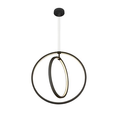 Luminaria de suspensión ONE VERTICAL PD FASE 2700/3000K SLV 1008002 Negro