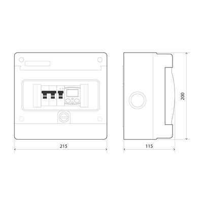 Caja de protección para puntos de recarga vehículos CIRCUTOR COFRET-VE8-2P-40AS REC V4126X.