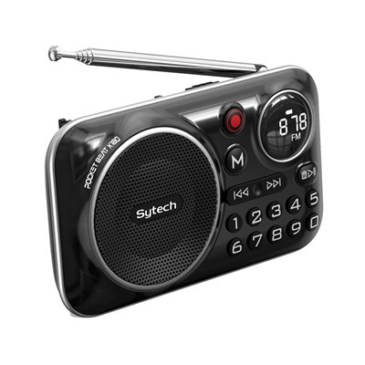 Radio FM digital Pocket Beat x180 negro SYTECH SY-X180BTNG