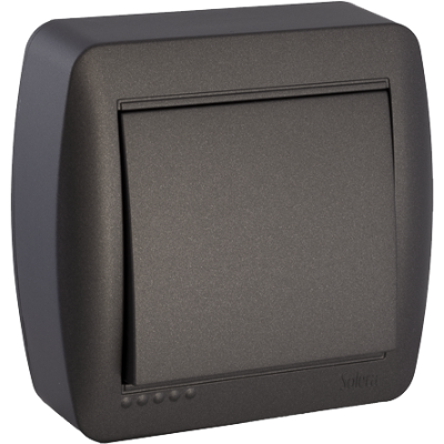 Conmutador interruptor 10AX 250V de superficie serie Mural SOLERA MUR02NGU Grafito