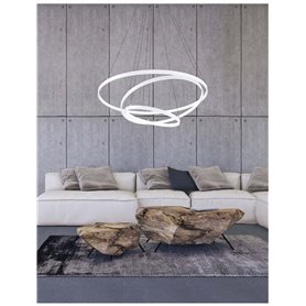 Lampara colgante Nova luce DEA BIG NL-17222001 Blanco