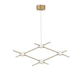 Lampara Led colgante Nova Luce Atomo M NL-9180674 Oro