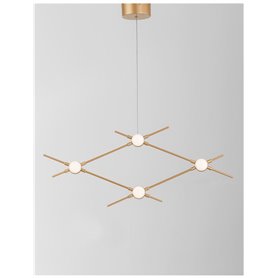 Lampara Led colgante Nova Luce Atomo M NL-9180674 Oro