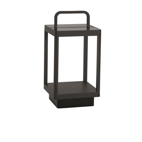 Lampara portatil Solar Nova Luce Bali NL-9922360 Antracita