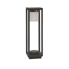 Lampara portatil Solar Nova Luce Loveto NL-9120622 Antracita con detector
