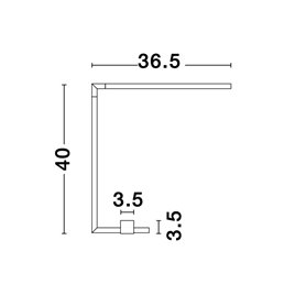 Luminaria Led escritorio NOVA LUCE RACCIO NL-9180724 Negro