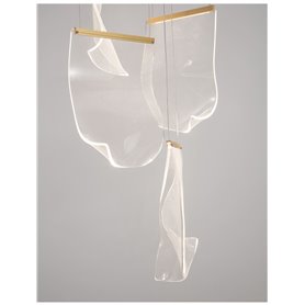 Luminaria Led colgante NOVA LUCE SIDERNO NL-9054442 Oro