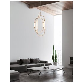 Luminaria Led colgante suspension NOVA LUCE ZIMBA NL-9862872 Oro