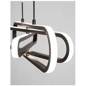 Luminaria Led colgante suspension NOVA LUCE ARTE NL-9110351 Negro