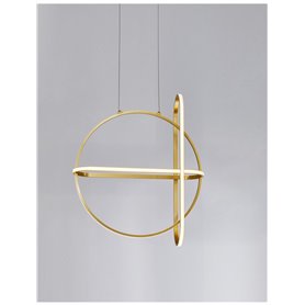 Luminaria Led colgante suspension NOVA LUCE ARTE NL-9114862 Oro
