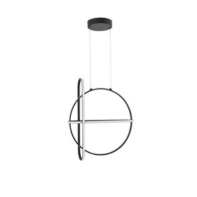 Luminaria Led colgante suspension NOVA LUCE ARTE NL-9114861 Negro
