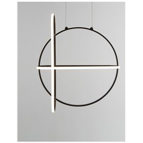 Luminaria Led colgante suspension NOVA LUCE ARTE NL-9114861 Negro