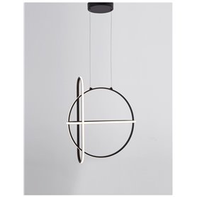 Luminaria Led colgante suspension NOVA LUCE ARTE NL-9114861 Negro