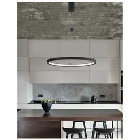 Luminaria Led colgante suspension NOVA LUCE EMPATIA NL-9172635 Negro