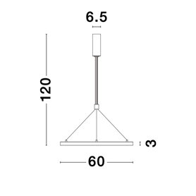 Luminaria Led colgante suspension NOVA LUCE EMPATIA NL-9172835 Oro