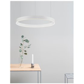Luminaria Led colgante suspension NOVA LUCE MOTIF NL-9190740 Blanco D60