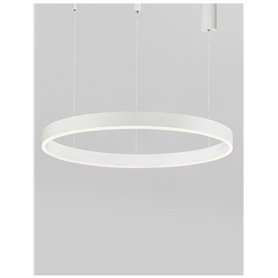 Luminaria Led colgante suspension NOVA LUCE MOTIF NL-9190748 Blanco D80