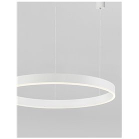 Luminaria Led colgante suspension NOVA LUCE MOTIF NL-9190755 Blanco D100