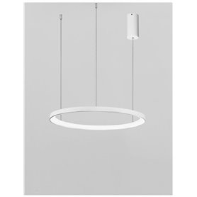 Luminaria Led colgante suspension NOVA LUCE PERTINO NL-9853681 Blanco D48