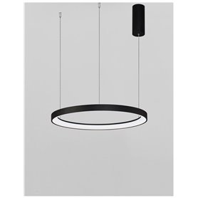 Luminaria Led colgante suspension NOVA LUCE PERTINO NL-9853682 Negro D48