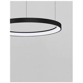 Luminaria Led colgante suspension NOVA LUCE PERTINO NL-9853682 Negro D48