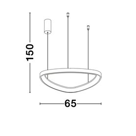 Luminaria Led colgante suspension NOVA LUCE ESTEVA NL-9053552 Negro