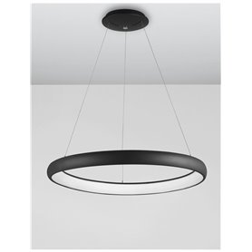 Luminaria Led colgante suspension NOVA LUCE ALBI NL-8105604D Negro D81