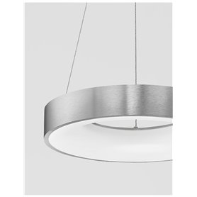 Luminaria Led colgante suspension NOVA LUCE RANDO THIN NL-9453434 Plata