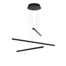 Luminaria Led colgante suspension NOVA LUCE LIOR NL-9010033 Negro
