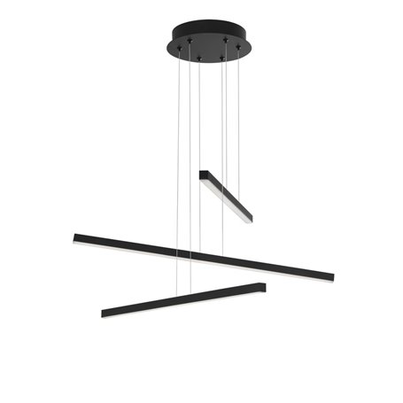 Luminaria Led colgante suspension NOVA LUCE LIOR NL-9010033 Negro