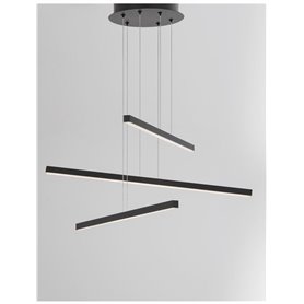 Luminaria Led colgante suspension NOVA LUCE LIOR NL-9010033 Negro