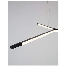 Luminaria Led colgante suspension NOVA LUCE ODERICK NL-9100145 Negro