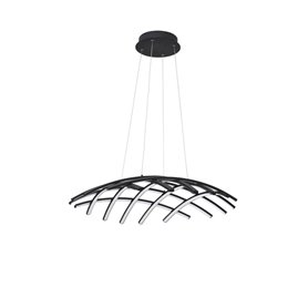 Luminaria Led colgante suspension NOVA LUCE NARVI NL-9848138 Negro
