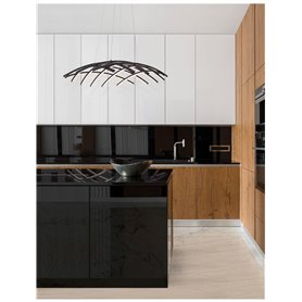 Luminaria Led colgante suspension NOVA LUCE NARVI NL-9848138 Negro