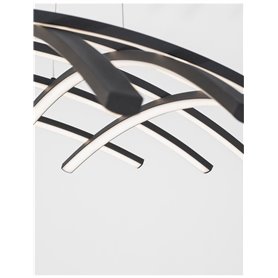 Luminaria Led colgante suspension NOVA LUCE NARVI NL-9848138 Negro