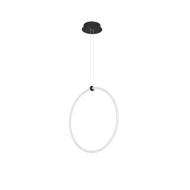 Luminaria Led colgante suspension NOVA LUCE GIRDINO NL-9892163 Negro D59.5