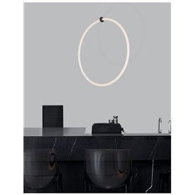 Luminaria Led colgante suspension NOVA LUCE GIRDINO NL-9892163 Negro D59.5